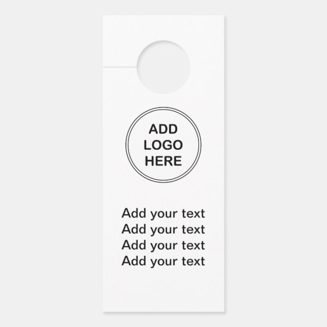 Machen Sie Ihre eigenen Werbegeschenke Türanhänger (Vorderseite)