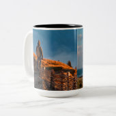 Machen Sie Ihre eigenen zwei Fotos Personalisiert Zweifarbige Tasse (Vorderseite Links)