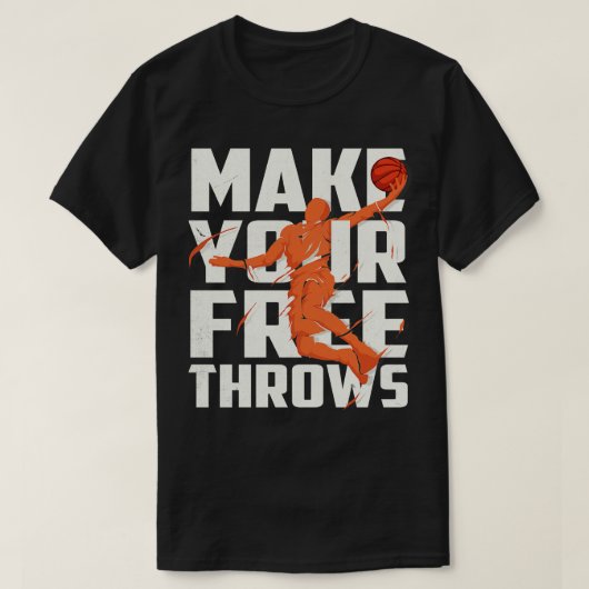 Machen Sie Ihre Freie Throws T-Shirt (Design vorne)