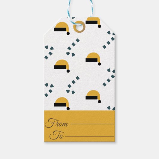 Machen Sie Ihre Geschenke mit einzigartigen Gesche Geschenkanhänger (Vorderseite)