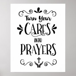 Machen Sie Ihre Karten zu Gebetskunst drucken Poster