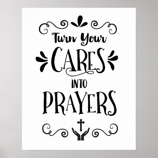 Machen Sie Ihre Karten zu Gebetskunst drucken Poster (Vorne)