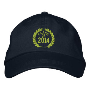 Machen Sie Ihre Klasse für Ihr Jahr Laurels Sticke Bestickte Baseballkappe