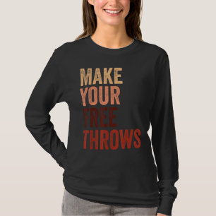 Machen Sie Ihre kostenlosen Zeilen Basketball gest T-Shirt