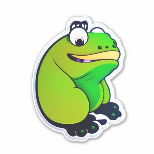 Machen Sie Ihre Marke mit Froggy Sticker Art (Vorderseite)