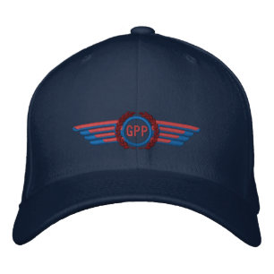 Machen Sie Ihre Monogram Aviation Laurels Pilot Fl Bestickte Baseballkappe