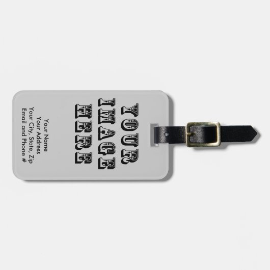 Machen Sie Ihre Selbst Gepäckanhänger (Vorderseite horizontal)