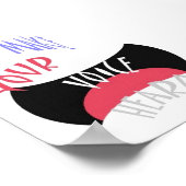 Machen Sie Ihre Stimme hören Mini Poster (Ecke)