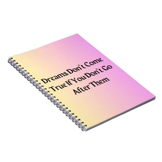 Machen Sie Ihre Träume wahr - ein inspirierendes N Notizblock (Rechte Seite)