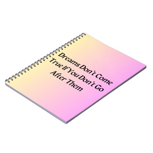 Machen Sie Ihre Träume wahr - ein inspirierendes N Notizblock (Linke Seite)