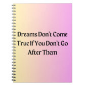 Machen Sie Ihre Träume wahr - ein inspirierendes N Notizblock (Vorderseite)