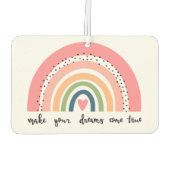 Machen Sie Ihre Träume wahr Regenbogen Autolufterfrischer (Rückseite)