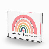 Machen Sie Ihre Träume wahr Regenbogen Fotoblock (Rechts)