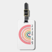 Machen Sie Ihre Träume wahr Regenbogen Gepäckanhänger (Vorderseite vertikal)