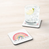 Machen Sie Ihre Träume wahr Regenbogen Getränkeuntersetzer (Rechte Seite)