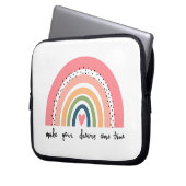 Machen Sie Ihre Träume wahr Regenbogen Laptopschutzhülle (Vorderseite Links)