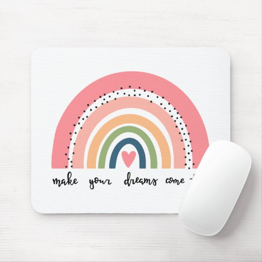Machen Sie Ihre Träume wahr Regenbogen Mousepad (Mit Mouse)