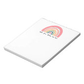 Machen Sie Ihre Träume wahr Regenbogen Notizblock (Rotiert)