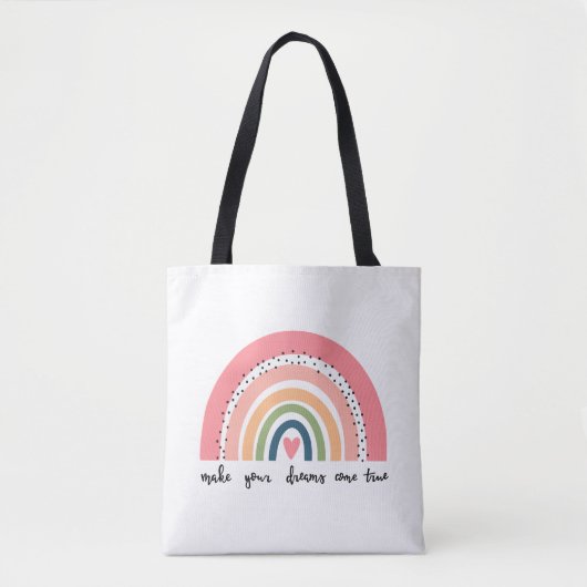 Machen Sie Ihre Träume wahr Regenbogen Tasche (Vorderseite)