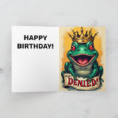 Machen Sie Ihre Wunschkarte Frog WÜNSCHEN WÜNSCHEN Karte (Innenseite)