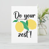 Machen Sie Ihre Zest Dankeskarte (Stehend Vorderseite)