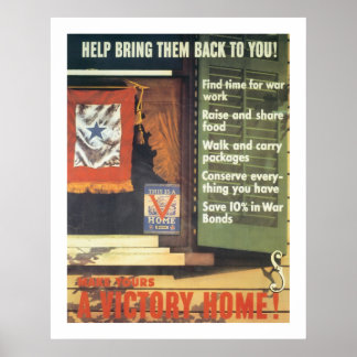 Machen Sie Ihre zu einer Zuhause für den Sieg! Poster