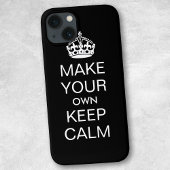Machen Sie Ihren eigenen Behalt Ruhe iPhone Case -