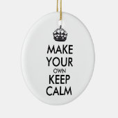 Machen Sie Ihren eigenen behalt ruhig - schwarz Keramik Ornament (Rechts)