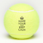 Machen Sie Ihren eigenen behalt ruhig - schwarzes Tennisbälle (Rückseite)