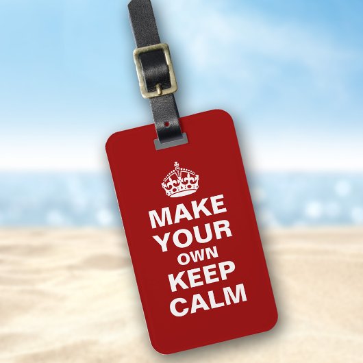 Machen Sie Ihren eigenen Behalten Gepäckträger-Tag Gepäckanhänger