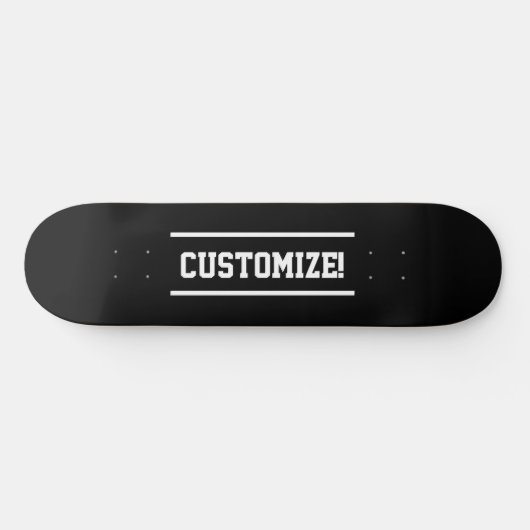 Machen Sie Ihren eigenen benutzerdefinierten Text Skateboard (Horizontal)