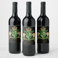 Machen Sie Ihren eigenen Coat des Arms Green Gold 