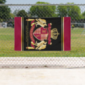 Machen Sie Ihren eigenen Coat des Arms Red Gold Ad Banner (Insitu)