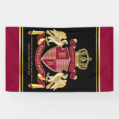 Machen Sie Ihren eigenen Coat des Arms Red Gold Ad Banner (Horizontal)