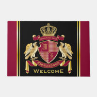 Machen Sie Ihren eigenen Coat des Arms Red Gold Ad