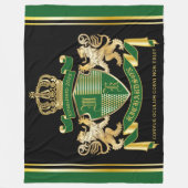 Machen Sie Ihren eigenen Coat mit einem grünen Gol Fleecedecke (Vorderseite)