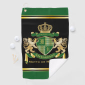 Machen Sie Ihren eigenen Coat mit einem grünen Gol Golfhandtuch (Insitu)