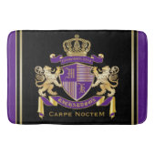 Machen Sie Ihren eigenen Coat-Monogramm-Kronenembl Badematte (Vorderseite)