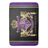 Machen Sie Ihren eigenen Coat-Monogramm-Kronenembl Badematte (Vorderseite Vertikal)