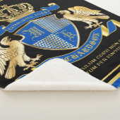 Machen Sie Ihren eigenen Coat von Arms Blue Gold A Sherpadecke (3/4)