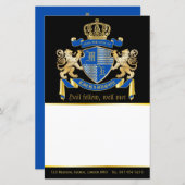 Machen Sie Ihren eigenen Coat von Arms Blue Gold L (Vorne/Hinten)