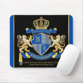 Machen Sie Ihren eigenen Coat von Arms Blue Gold L Mousepad (Mit Mouse)