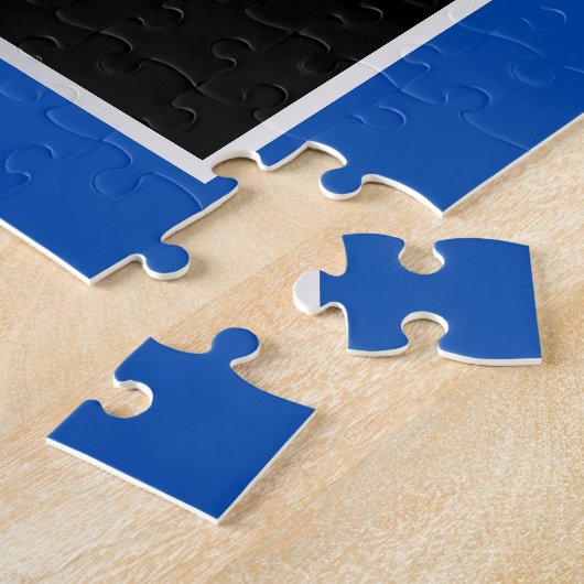 Machen Sie Ihren eigenen Coat von Arms Blue Silver Puzzle (Seite)