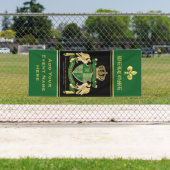 Machen Sie Ihren eigenen Coat von Arms Green Gold Banner (Insitu)