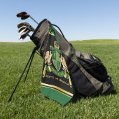 Machen Sie Ihren eigenen Coat von Arms Green Gold Golfhandtuch (Gras)