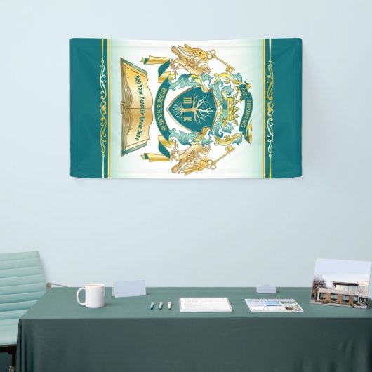 Machen Sie Ihren eigenen Emblem Baumbuch-Key Crown Banner (Messeveranstaltung)
