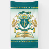 Machen Sie Ihren eigenen Emblem Baumbuch-Key Crown Banner (Vertikal)