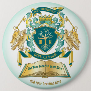 Machen Sie Ihren eigenen Emblem Baumbuch-Key Crown Button