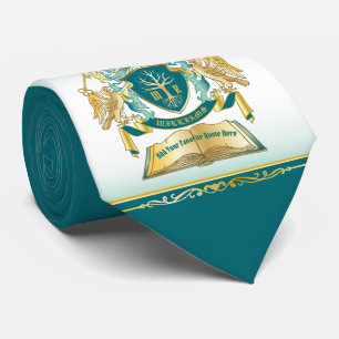 Machen Sie Ihren eigenen Emblem Baumbuch-Key Crown Krawatte