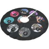 Machen Sie Ihren eigenen Fotodekor leicht mit 9 Polyester Weihnachtsbaumdecke (Schrägansicht)